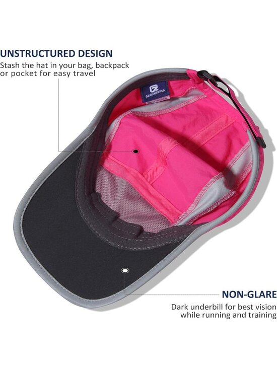 〽️Women Rose Red Reflective Folding Hat Design UPF 50+ Sun Protection Sport Hats